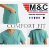 Bluza medyczna elastyczna niebieska Comfort Fit roz. XL
