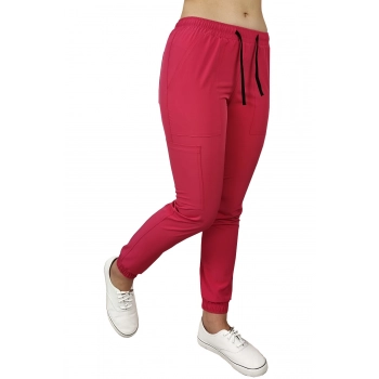 M&C Joggery medyczne elastyczne amarantowe Regular Fit roz. XS