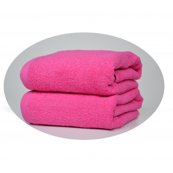 Ręcznik fuksjowy hotelowy kąpielowy 100x50 - Extra Soft