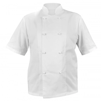 Bluza kucharska biała męska krótki rękaw 8 guzików  roz.M