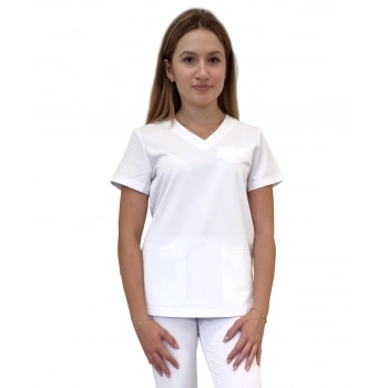 Bluza medyczna biała basic premium roz. M