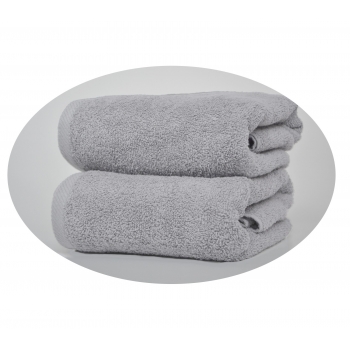 Ręcznik popielaty hotelowy kąpielowy 100x50 - Extra Soft