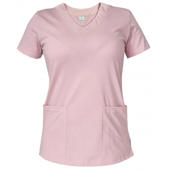 Bluza medyczna różowa elastyczna bawełna roz. XXL