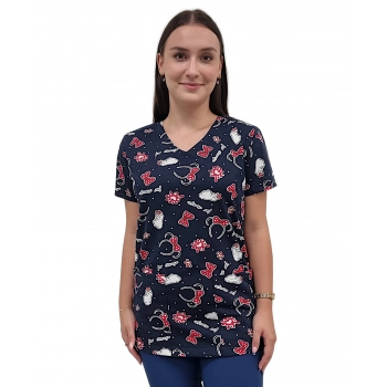 Bluza medyczna W6 elastyczna bawełna roz. 4XL