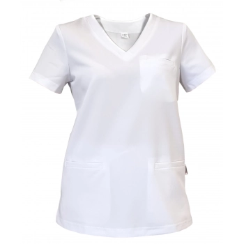 Bluza medyczna biała basic premium roz. S