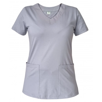 Bluza medyczna szara elastyczna bawełna roz. XL