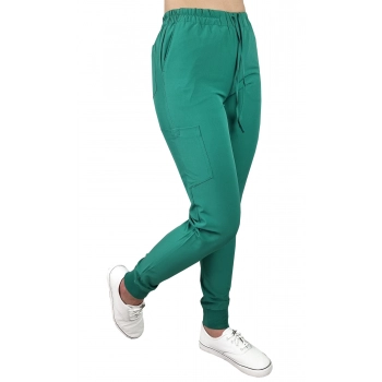 M&C? Spodnie medyczne elastyczne zielone Comfort Fit roz. XXL