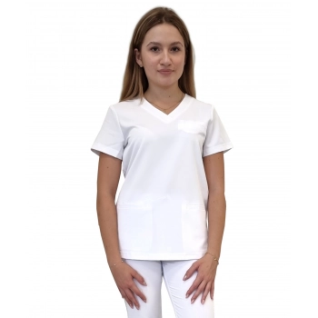 Bluza medyczna biała basic premium roz. XL