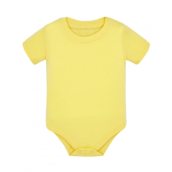 Body niemowlęce z krótkim rękawem żółte roz. 68