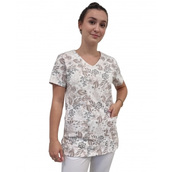 Bluza medyczna W5 elastyczna bawełna roz. L