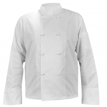 Bluza kucharska biała męska długi rękaw 8 guzików roz. 3XL