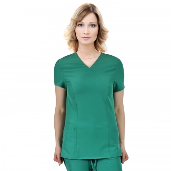 M&C? Bluza medyczna elastyczna zielona Comfort Fit roz. S