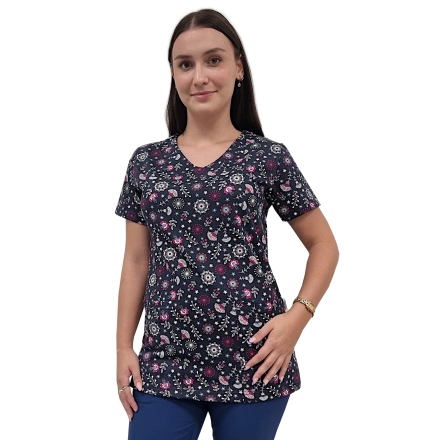 Bluza medyczna W12 elastyczna bawełna roz. M – bluza medyczna – bluza lekarska robocza