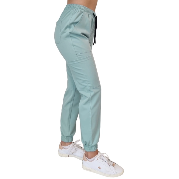Joggery medyczne miętowe casual premium roz. 3XL – odzież robocza Modern Company