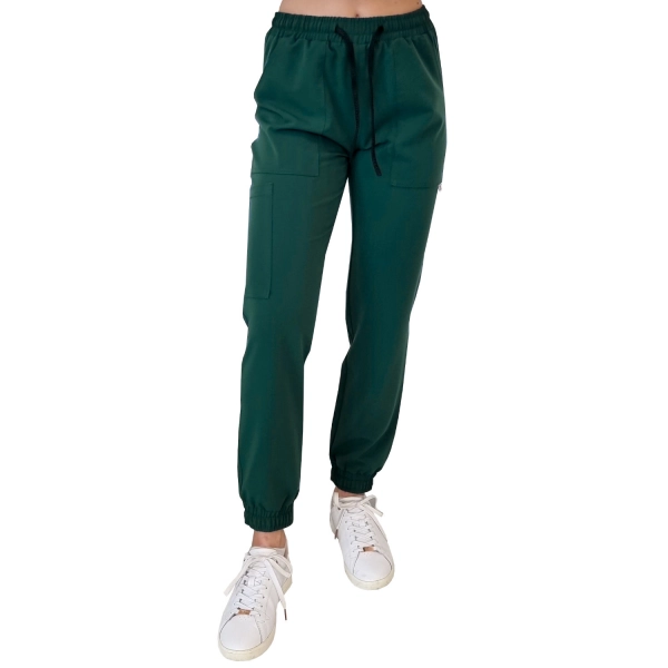 Joggery medyczne zielona butelka casual premium roz. 3XL