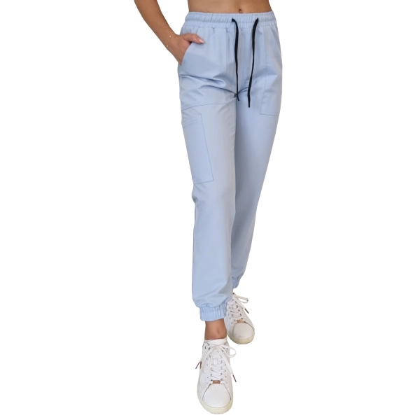 Joggery medyczne niebieskie casual premium roz. M