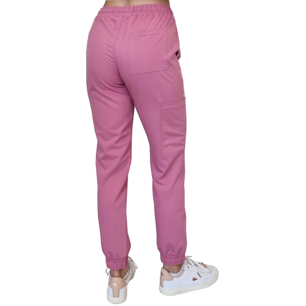 Joggery medyczne brudny róż casual premium roz. XXL