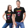 Zestaw walentynkowy koszulek dla par prezent na walentynki Czarny W12 roz. XL