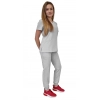 Komplet medyczny szary casual premium roz. M