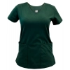 Bluza medyczna zielona butelka elastyczna bawełna roz. 3XL