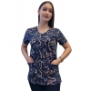 Bluza medyczna W16 elastyczna bawełna roz. 4XL