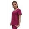 Bluza medyczna wiśnia casual premium roz. XS
