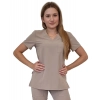 Bluza medyczna beżowa casual premium roz. L