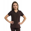 Bluza medyczna czekoladowa casual premium roz. XL