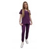 Komplet medyczny fiolet casual premium roz. XS