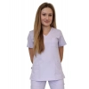Bluza medyczna wrzosowa casual premium roz. S