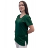 Bluza medyczna zielona butelka elastyczna bawełna roz. 4XL