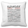 Poszewka na poduszkę z nadrukiem na Dzień Dziadka idealny prezent W20