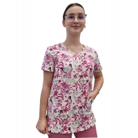 Bluza medyczna W13 elastyczna bawełna roz. XXL