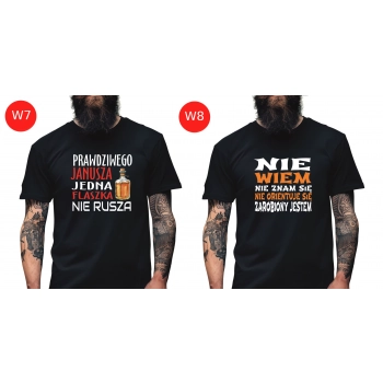 Koszulka Męska Młodzieżowa T-Shirt WY#IERDALAC Bawełna roz. XL