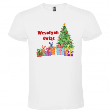 T-Shirt Koszulka Świąteczna na prezent kolor i wzór do wyboru roz. M