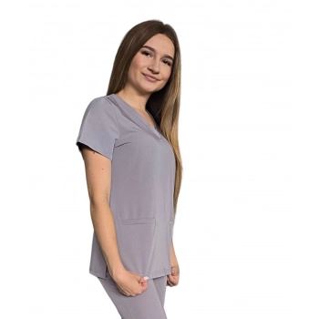 Bluza medyczna ciemny szary casual premium roz. XL