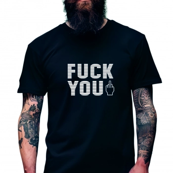 Koszulka Męska Młodzieżowa T-Shirt F#CK YOU Bawełna roz. XL