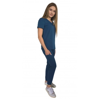 Komplet medyczny morski casual premium roz. XL