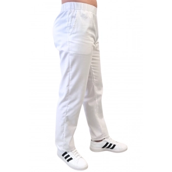 Spodnie medyczne białe dla sanitariusza roz. L