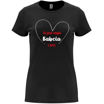 Koszulka damska dzień babci na prezent czarna W4 roz. XL – odzież robocza Modern Company