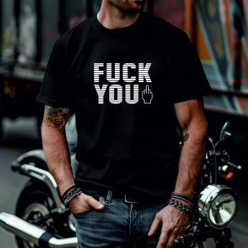 Koszulka Męska Młodzieżowa T-Shirt F#CK YOU Bawełna roz. XL