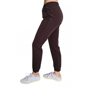 Joggery medyczne czekoladowe casual premium roz. 3XL