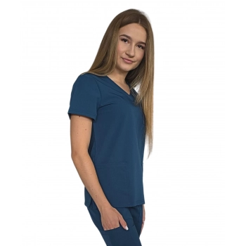 Bluza medyczna morska casual premium roz. XXL