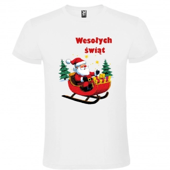 T-Shirt Koszulka Świąteczna na prezent kolor i wzór do wyboru roz. L