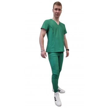 Komplet medyczny męski Comfort Fit zielony roz. XL