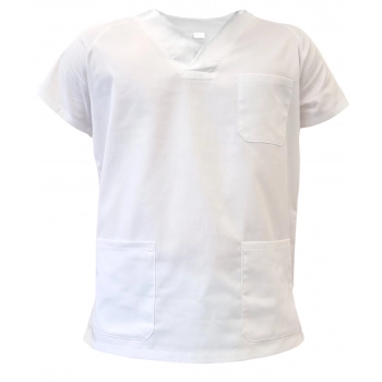 Bluza medyczna biała dla sanitariusza roz. 3XL