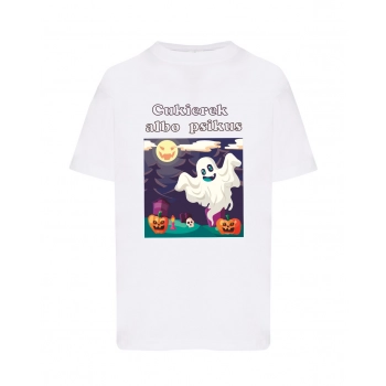 T-shirt koszulka dla dziecka na halloween idealna na prezent W11 roz. 5/6