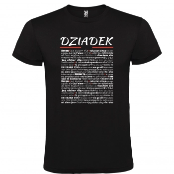 Koszulka męska dzień dziadka na prezent czarna W16 roz. XXL