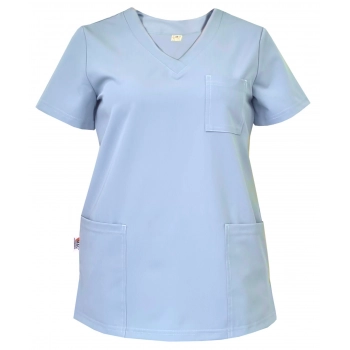 Bluza medyczna niebieska casual premium roz. XL