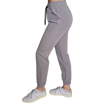 Joggery medyczne ciemne szare casual premium roz. L